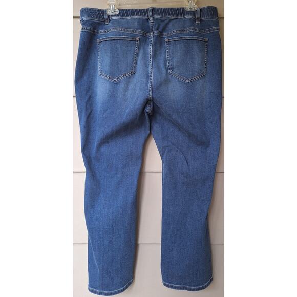 J. Jill Denim Modern Slim Boot Cut Jeans Blue Size 18 P Short Cotton Stretch - Picture 2 of 10